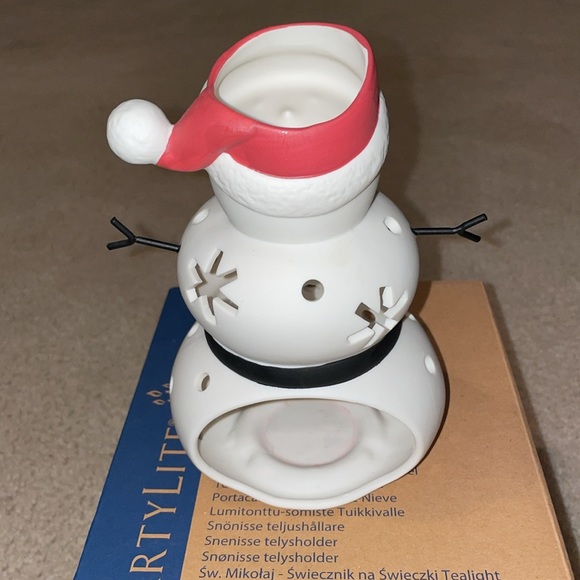 Very Cute PartyLite P91946 Santa Snow Tealight Holder ⛄️Bundle for a Discount⛄️ - Picture 2 of 4
